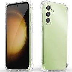 Galaxy S23 FE Case - 360 Bumper Clear Transparent Silicone TPU Case For Samsung Galaxy S23 FE Shock Absorber