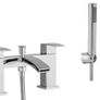 Waterfall Bath Shower Mixer Tap & Shower Kit | Chrome Image 2