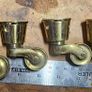 Solid brass casters Image 5