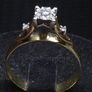 Vintage 18ct Gold Diamond Ring Fully Hallmarked  Size 59 Image 2
