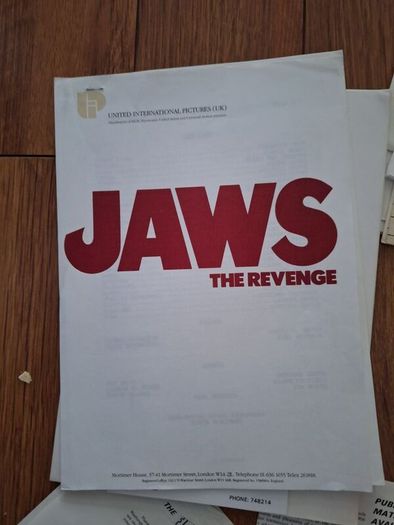 Job Lot Of Press Kit Production Notes And Synopsis