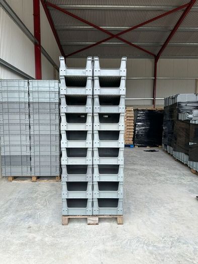 Pallet Of New Storage Boxes Container Bins
