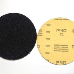 100PC 115mm Velcro Silicone Carbide Disc Pads 40 GRIT FREE BACKER