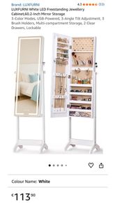 Mirror Jewellery Cabinet