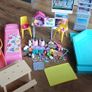 barbie dream house with a barbie camper van all together Image 6