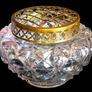 Vintage Harrods Heavy Cut Crystal Rose Bowl Image 4