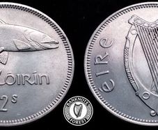 [#2361] - Ireland 1965 | Irish 2s | Irish Florin | Salmon | KM.15a | MS