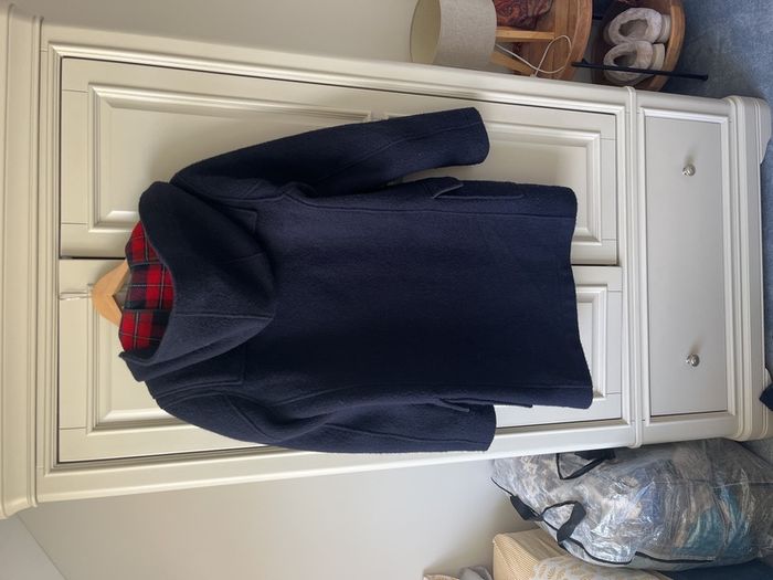 Abercrombie & Fitch Men's Navy Duffle Coat Size Medium