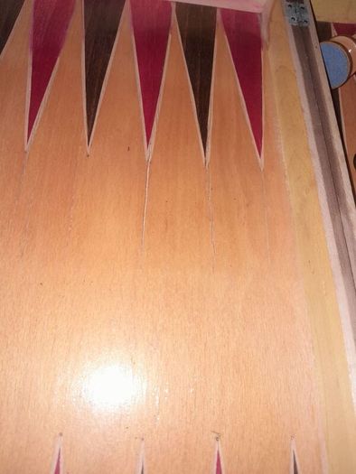 Large vintage wooden chess set