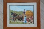 Large original old Water colour. Louise Thompson 1995.