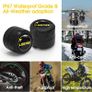 Motorcycle Tire Pressure Monitoring System, Tire Pressure and Temperature Alarm, Wireless Motorcycle TPMS with 2 External Sensors, Support iOS and Android Image 3