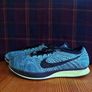 Nike Flyknit Racer blue black 9 44 lightweight runners trainers Image 2