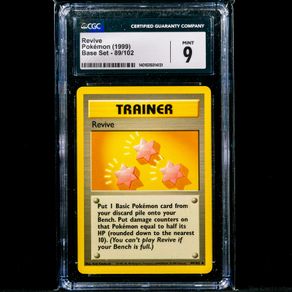 Revive 89/102 CGC 9 Mint Graded Uncommon WOTC Base Set 1999 Pokemon Card Vintage