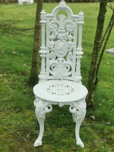 Victorian Cast Iron Chairs and table