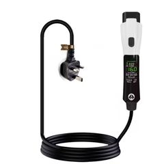 3KW 13A GBt (not type 2)  EV Portable Charger 5M Cable EVSE UK Plug Wall Box Adapter for Electric Vehicle with Display Screen