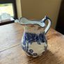 Blue and Willow porcelain jug with coat of arms Image 3