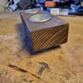 handcrafted wooden tealight holder Image 3