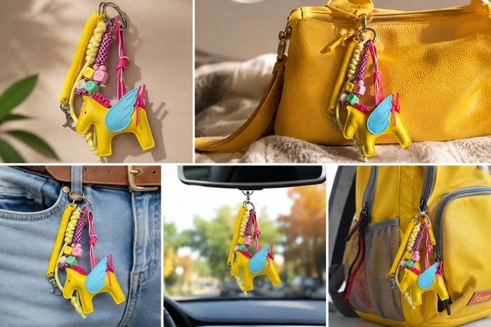 Handmade Pegasus Bag Charm & Keychain / Lucky Pegasus Collection