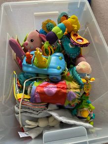 Selection of baby toys