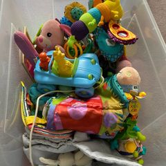 Selection of baby toys