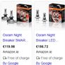 Osram H7 Night Breaker SMART LED Bulbs Image 4