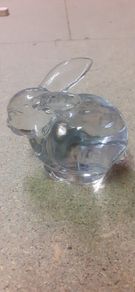 Glass rabbit ornament