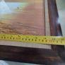 Framed Fisherman Painting Sunset Original On Paper Signed And Framed Sunset Asian Fishing Site. Image 8