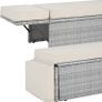 _Poly Rattan Lounge Set, 2-Seater Sofa with Backrest, Image 5
