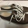 Ladies Ecco Stressed Leather Shoes Image 2