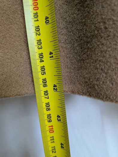 Camel Wool Blend Long Swing Coat  Size Approx UK 20 to 22