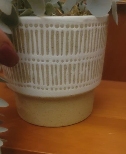 Artificial Plants in Ceramic Pots x2