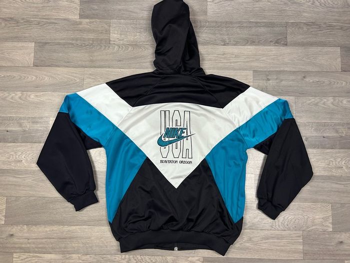 Vintage 80s Nike Hoodie Track Jacket Mens Medium