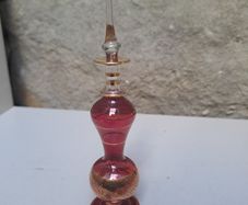 Vintage Cranberry Glass Perfume Bottle
