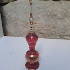 Vintage Cranberry Glass Perfume Bottle