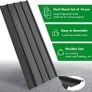 Galvanised Metal Roofing Sheets 12pcs, Metal Corrugated Roofing Plates, 110x45cm Trapezoidal Grooved Roof Sheets Waterproof, 7m Outdoor For Garage Carport Shed Greenhouse (Blue) Image 6