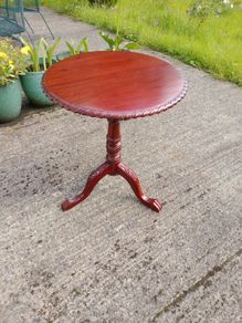 Mahogany round folding table