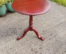 Mahogany round folding table