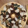 Christmas gold coloured table centre piece Image 6