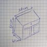TV Console / Side Cabinet with Lattice Door Image 3