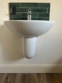 Cersanit Wall-Hung Basin with Sonas Mixer Tap (2 Available)