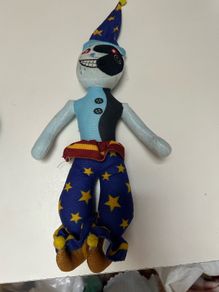 Moondrop (Moon) plush toy inspired by the daycare attendant character from Five Nights at Freddy's: Security Breach