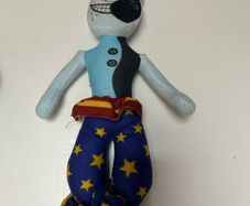 Moondrop (Moon) plush toy inspired by the daycare attendant character from Five Nights at Freddy's: Security Breach