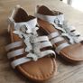 New Beautiful H&M Suede & Leather Butterfly Sandals UK 10 Image 2