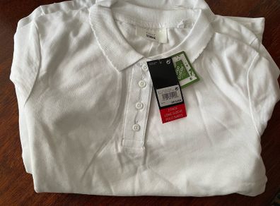 Next girls white polo shirts long sleeve 2 pack age 10 to 11 years - New
