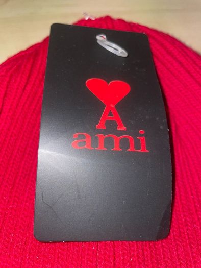 Fake red ami beanie. Brand new