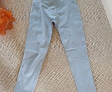 Gym and Coffee Duck Egg Blue Leggings- Size XS