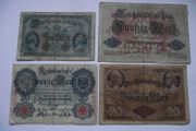 Germany. Empire. 4 Notes (1914)