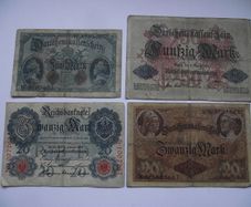 Germany. Empire. 4 Notes (1914)