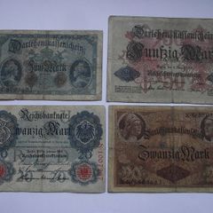 Germany. Empire. 4 Notes (1914)