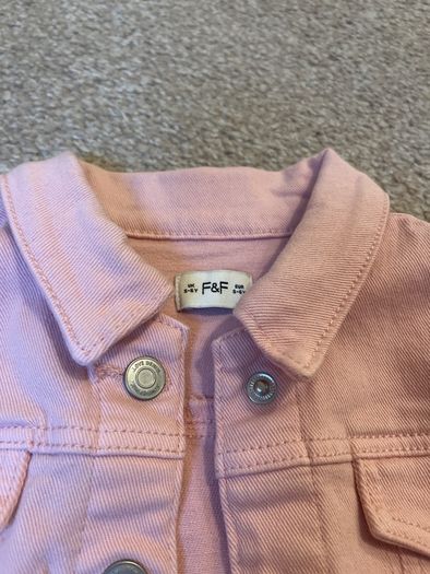 Girls pink denim jacket